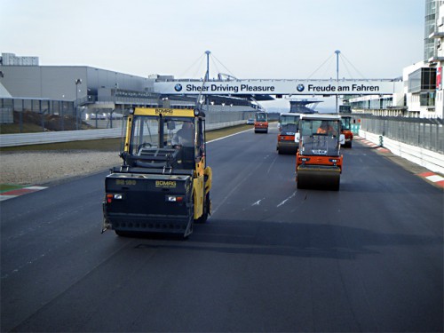 Straßenbau Nürburgring Asphaltierung